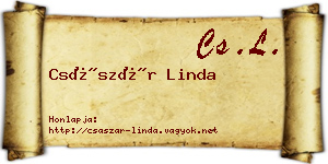 Császár Linda névjegykártya